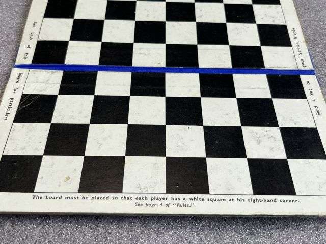 36) Interesting Original WW2 British Traveller's Pocket Chess Board For Service Men & Women — image 6