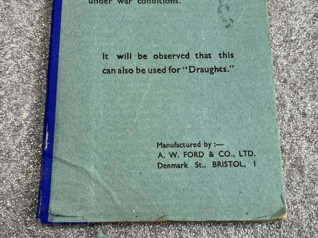 36) Interesting Original WW2 British Traveller's Pocket Chess Board For Service Men & Women — image 9