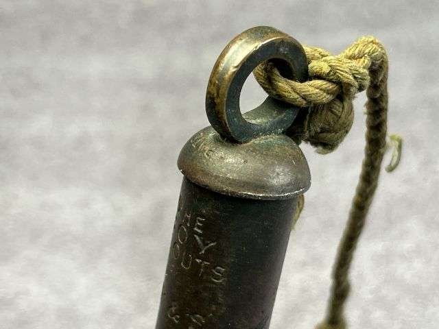 37) Excellent Original 1920s – 30s The Boy Scouts Whistle Maker Marked J.F&S — image 4