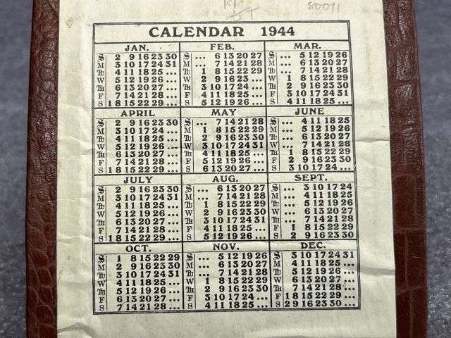 40) Good Original WW2 British Home Front? Telephone Message Pad. Complete & Dated 1944 — image 9