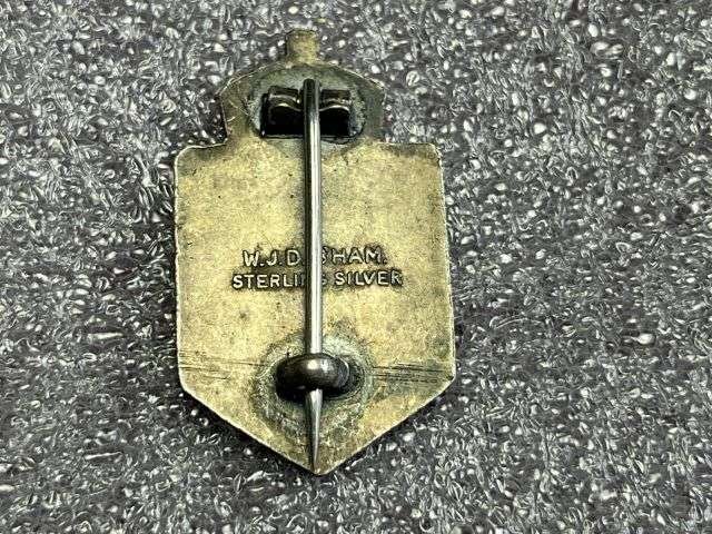 44) Excellent Original WW2 Sterling Silver Civil Nursing Reserve Pin Badge — image 2