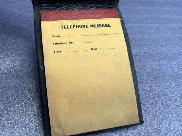 45) Nice Original WW2 1944 Dated British Home Front? Telephone Message Pad. Complete — image 6