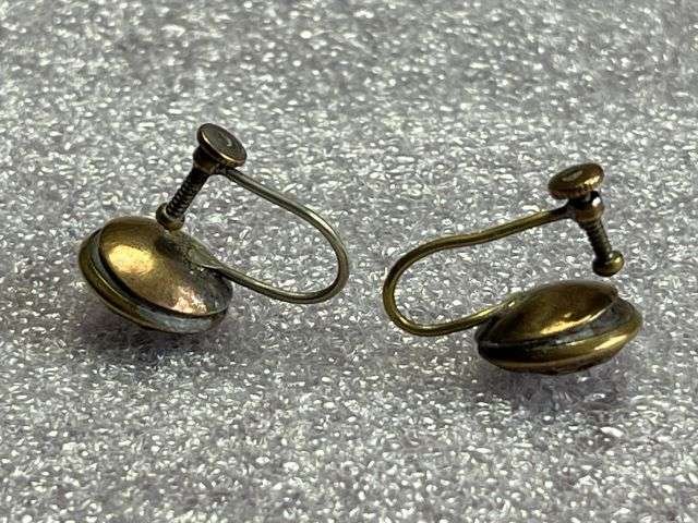 11) Unusual WW1 WW2 British Army General Service Buttons Made Into Earrings ATS, Sweetheart ? — image 3