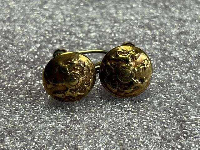 11) Unusual WW1 WW2 British Army General Service Buttons Made Into Earrings ATS, Sweetheart ? — image 4