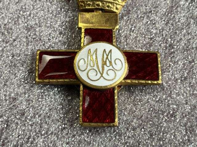 21) Excellent Original Vintage Spanish Cross of Military Merit — image 4