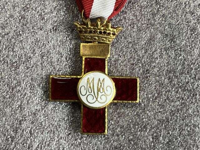 21) Excellent Original Vintage Spanish Cross of Military Merit — image 5