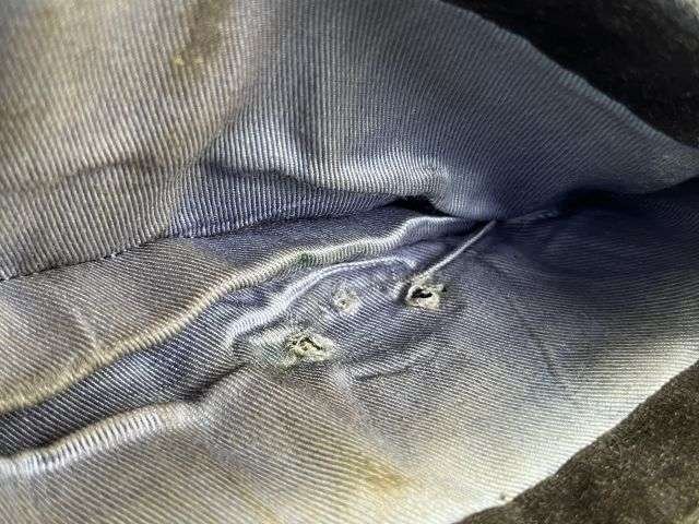 23) Good Original WW2 RAF Officers Issue Field Service Cap Size 7 ¼ — image 3