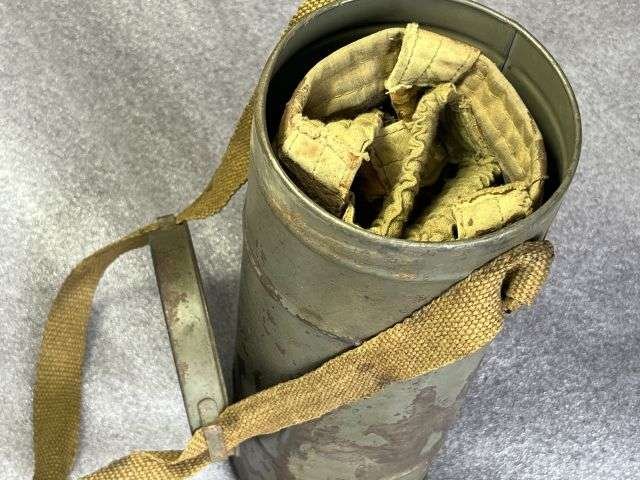 3) Excellent Original Pre WW2 French Civilian Issue TP-38 Gas Mask & Tin All Dated1938-39 — image 13