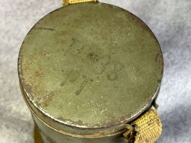 3) Excellent Original Pre WW2 French Civilian Issue TP-38 Gas Mask & Tin All Dated1938-39 — image 14