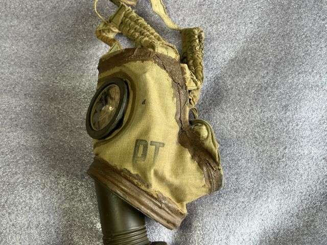 3) Excellent Original Pre WW2 French Civilian Issue TP-38 Gas Mask & Tin All Dated1938-39 — image 8