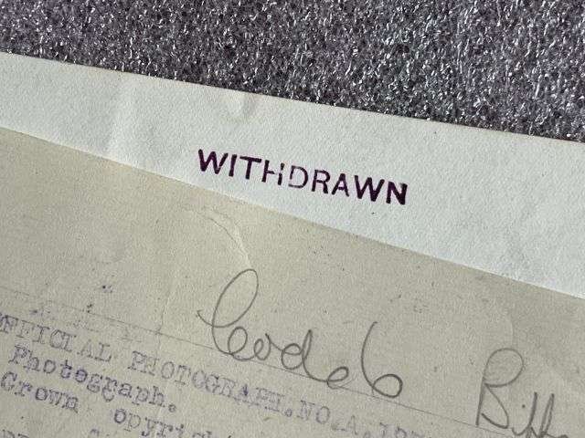 110) Interesting Original WW2 Official Photograph Of Escort Carrier HMS Tracker. — image 5