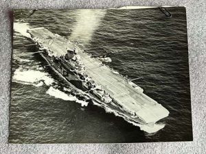 117) Interesting Original WW2 Official Photograph Of HMS Indomitable