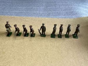 122) Set of 9 Vintage Original J.Hill & Co Lead …