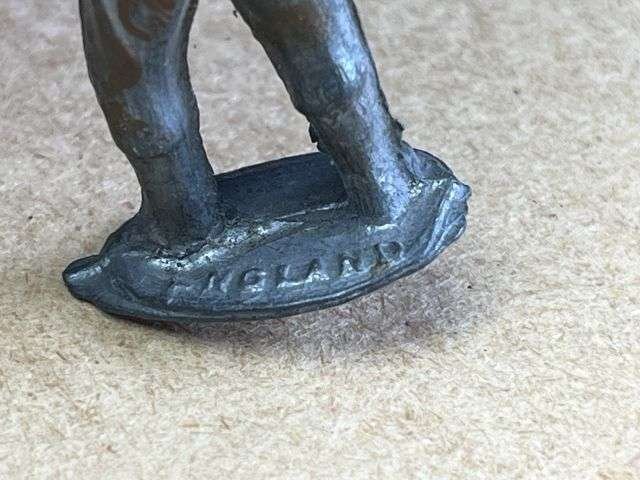 127) Set of 4 Vintage Original Lead Soldiers Lying Vickers MG etc — image 3