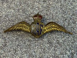 104) Lovely Original 1930s-WW2 RAF Pilots Wings Sweetheart Brooch