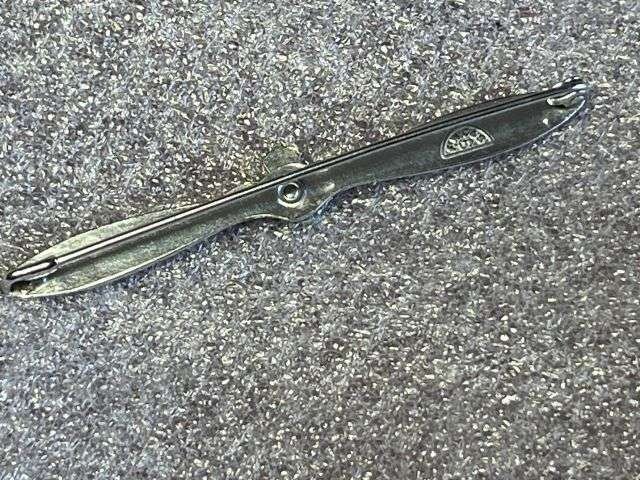 106) Excellent Original 1930s-WW2 RAF Wings on Propeller Sweetheart Brooch — image 3