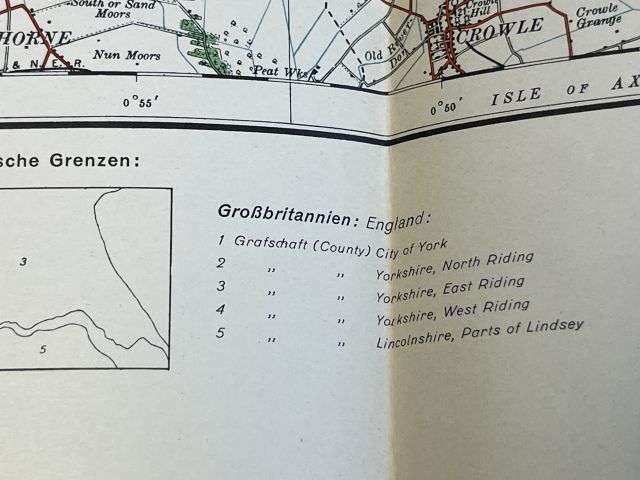 115) Good Original WW2 German Army Map of Kingston Upon Hull Operation Sealion Planned Invasion of Britain 1940 — image 10