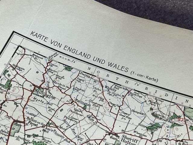 115) Good Original WW2 German Army Map of Kingston Upon Hull Operation Sealion Planned Invasion of Britain 1940 — image 14