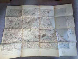 115) Good Original WW2 German Army Map of Kingston Upon …