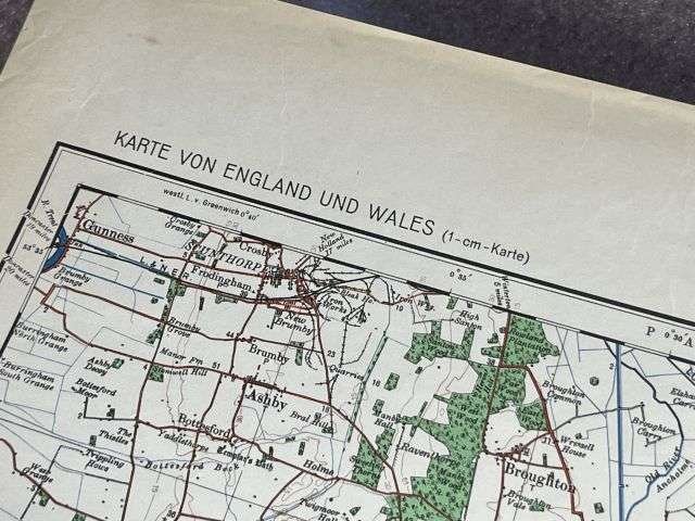 118) Good Original WW2 German Army Map of Lincoln Operation Sealion Planned Invasion of Britain 1940 — image 15