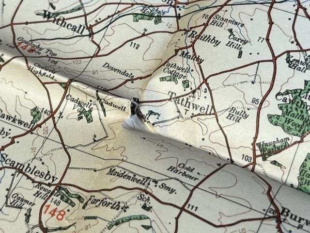 118) Good Original WW2 German Army Map of Lincoln Operation Sealion Planned Invasion of Britain 1940 — image 2