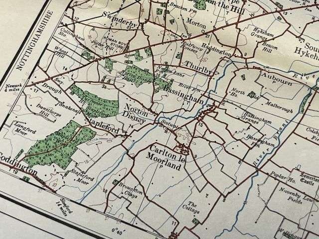 118) Good Original WW2 German Army Map of Lincoln Operation Sealion Planned Invasion of Britain 1940 — image 3