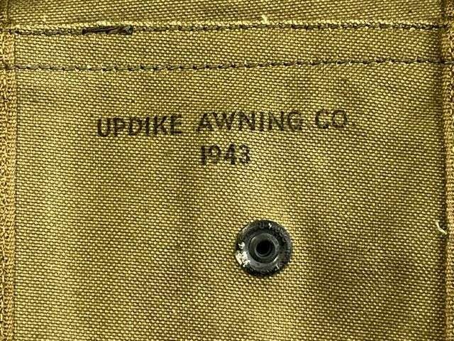 2) Mint Unissued Original WW2 US Army M1 Carbine Twin Mag Belt/Stock Pouch Dated 1943 — image 3