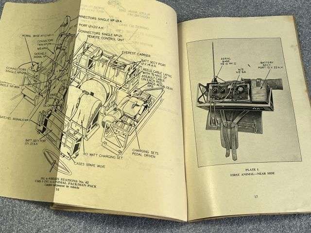 3) Original WW2 Pamphlet Wireless Stations No 62 Cars 5 CWT 4X4 Animal Pack/Man Pack Fitting & Loading Instructions 1945 — image 6