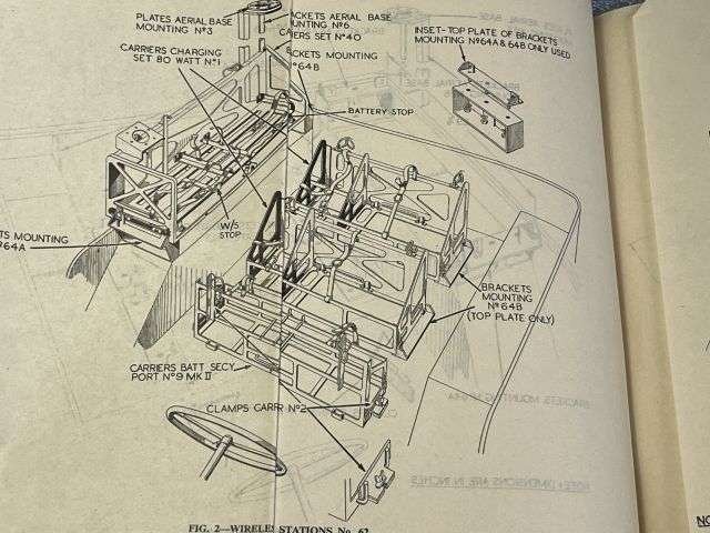 3) Original WW2 Pamphlet Wireless Stations No 62 Cars 5 CWT 4X4 Animal Pack/Man Pack Fitting & Loading Instructions 1945 — image 8
