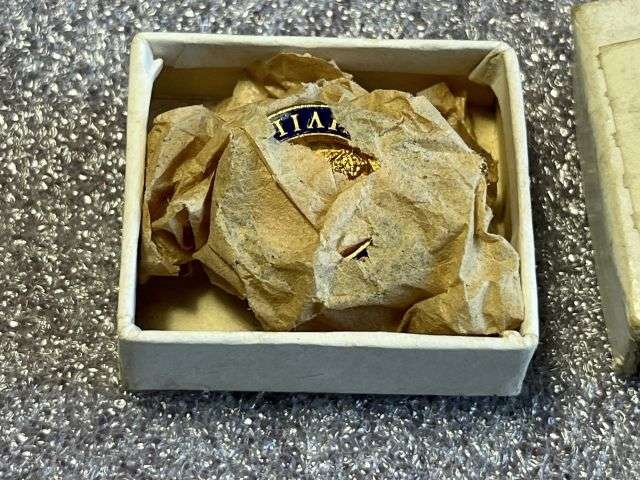 63) Mint Original Post WW2 Civil Defence Corps Enamel Lapel Badge & Issue Box — image 4