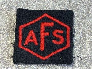 66) Original Small Early WW2 AFS Fire Mans Breast Badge …
