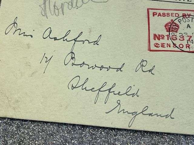 81) Original WW1 British Embroidered Silk Post Card To Our Dear Son — image 5