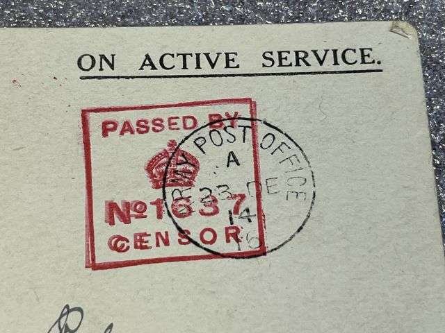 81) Original WW1 British Embroidered Silk Post Card To Our Dear Son — image 7