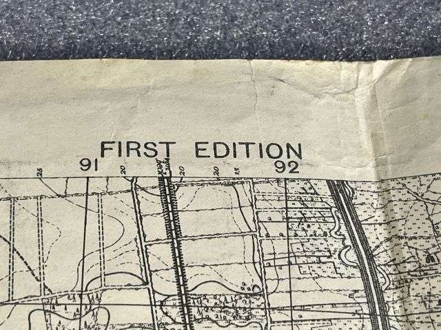 39) Good Original WW2 British Army Final Push Emergency Map Potrau Germany 3rd April 1945 — image 10