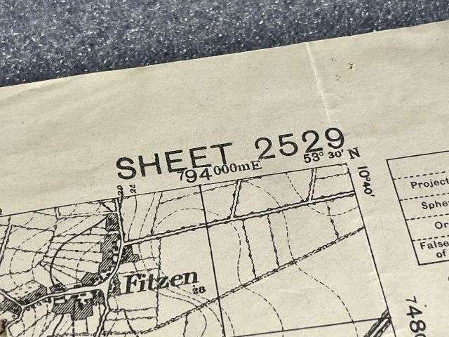 39) Good Original WW2 British Army Final Push Emergency Map Potrau Germany 3rd April 1945 — image 9