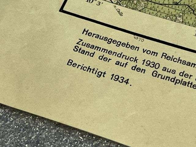 41) Good Original Pre WW2 German Map Kreis Uelzen Showing Youth Hostels Dated 1934 HJ? — image 10