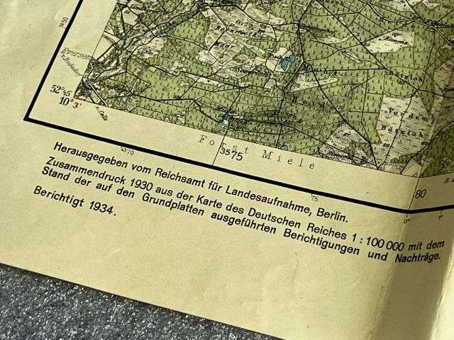 41) Good Original Pre WW2 German Map Kreis Uelzen Showing Youth Hostels Dated 1934 HJ? — image 11