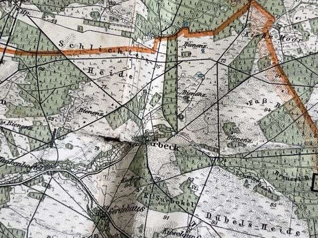 41) Good Original Pre WW2 German Map Kreis Uelzen Showing Youth Hostels Dated 1934 HJ? — image 4