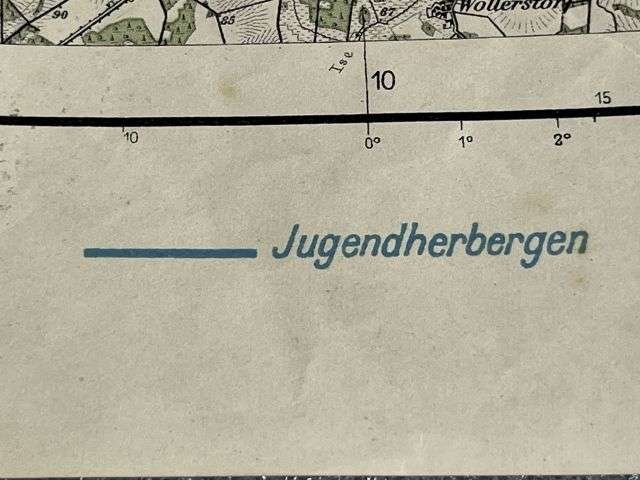 41) Good Original Pre WW2 German Map Kreis Uelzen Showing Youth Hostels Dated 1934 HJ? — image 8