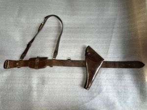 44) Excellent Original Complete WW1 British Officers Leather Sam Brown …