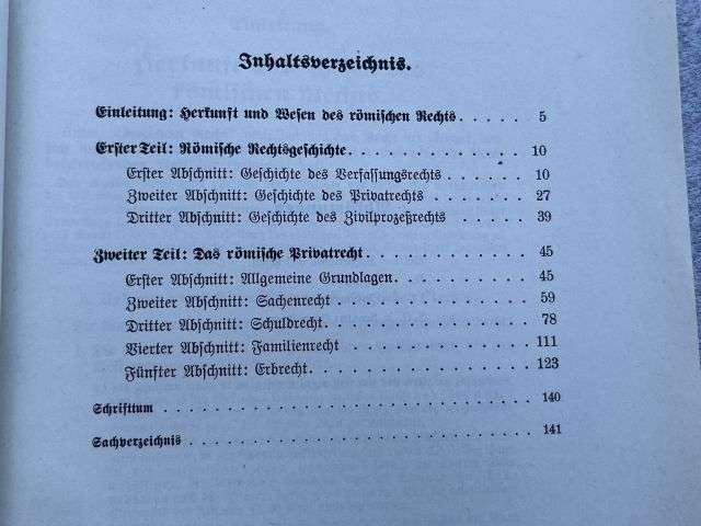 48) Good Original WW2 German Economics/Law Book On Roman Law Dated 1941 — image 6