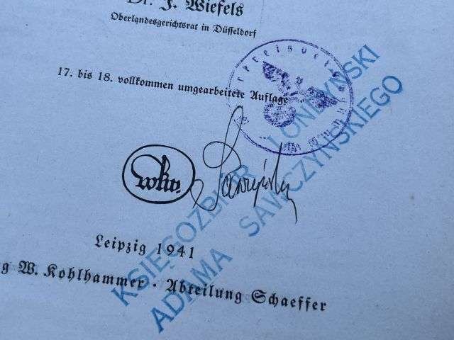 48) Good Original WW2 German Economics/Law Book On Roman Law Dated 1941 — image 9