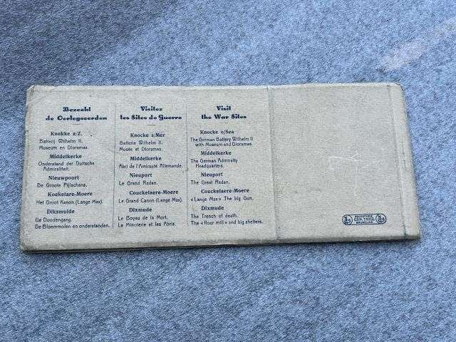 52) Interesting Original WW1 Postcard Set German Gun Belgium War Site. Only Part Full. — image 2