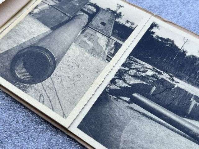 52) Interesting Original WW1 Postcard Set German Gun Belgium War Site. Only Part Full. — image 6