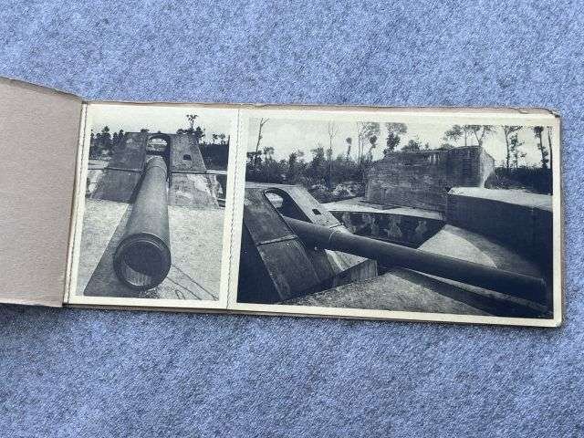 52) Interesting Original WW1 Postcard Set German Gun Belgium War Site. Only Part Full. — image 8