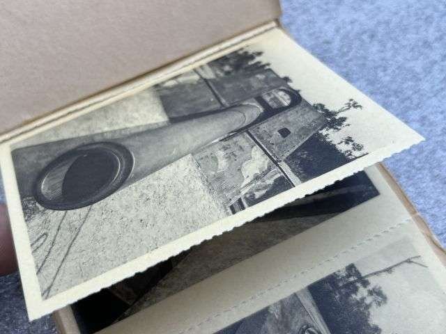 52) Interesting Original WW1 Postcard Set German Gun Belgium War Site. Only Part Full. — image 9