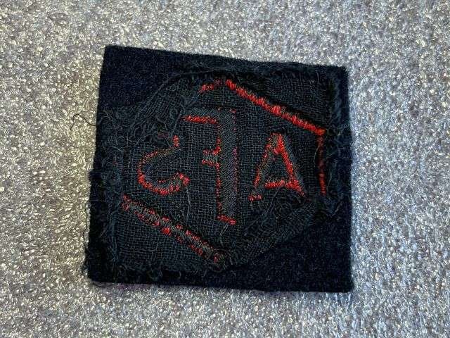 56) Original Large Early WW2 AFS Fire Mans Breast Badge or Sleeve Badge — image 3