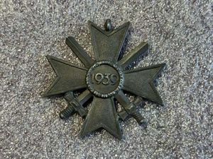 57) Excellent Original WW2 German War Merit Cross With Swords. …