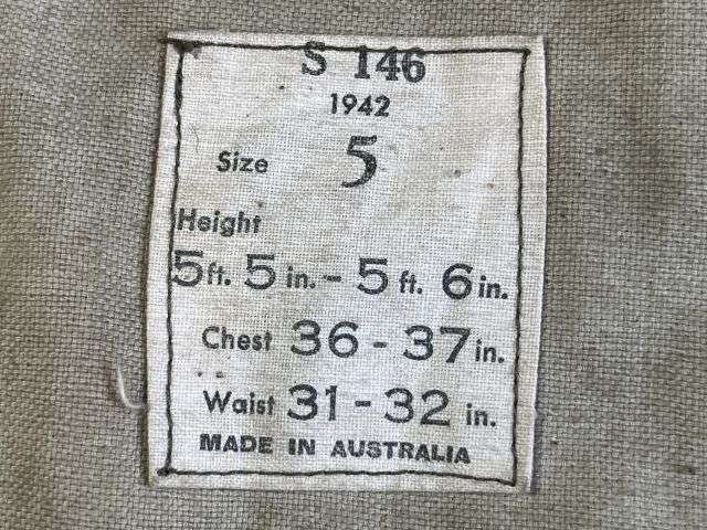19) Lovely Original WW2 British Army Australian Made 1937 Pat Battledress Blouse 1942 With All Original RCS 2nd Infantry SEAC Insignia — image 16
