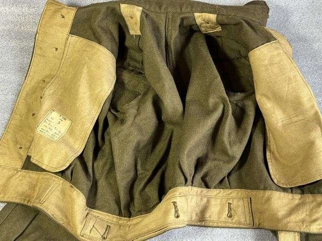 19) Lovely Original WW2 British Army Australian Made 1937 Pat Battledress Blouse 1942 With All Original RCS 2nd Infantry SEAC Insignia — image 17